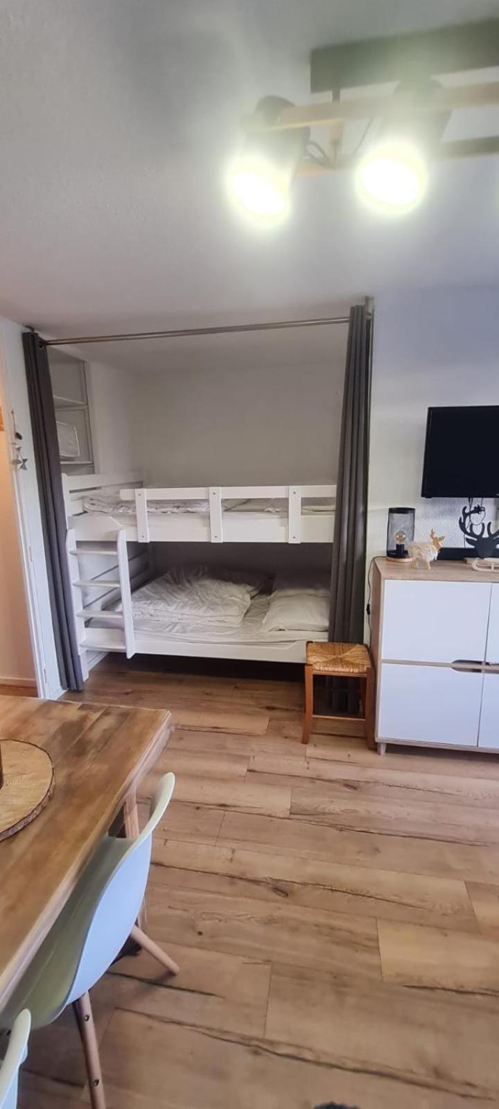 Le Flocon-Studio Cabine-Balcon 4-6 Pers A 100M Des Pistes シャンルッス エクステリア 写真